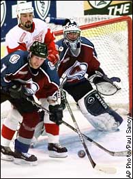 Greg DeVries, Martin Lapointe, Patrick Roy